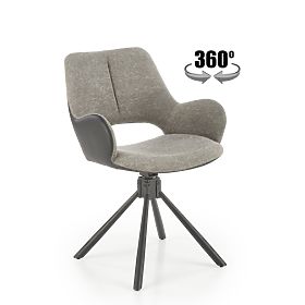 K494 Stuhl grau / schwarz (1p=2Stk)