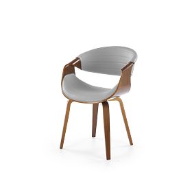 K544 Stuhl grau / nussbaum (1p=1Stk)