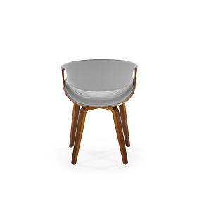K544 Stuhl grau / nussbaum (1p=1Stk)