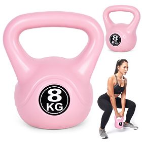 Kettlebell Hantel 8 kg für das Training rosa ModernHome