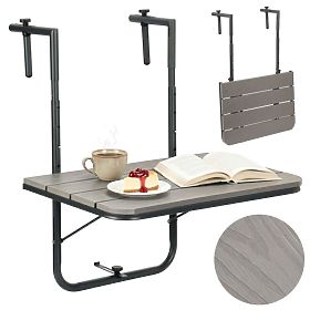 Klappbarer Balkontisch ARETTO grau