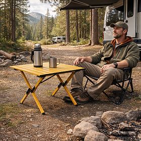 Klappbarer Campingtisch 60x60 cm mit Tasche MultiGarden, MultiGarden