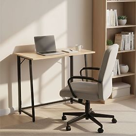 Klappbarer Computertisch 80x45 cm Laptop-Tisch Loft Hell Eiche ModernHome, MODERNHOME