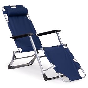 Klappbarer Garten-Strandstuhl 2-in-1 Liegestuhl, MultiGarden