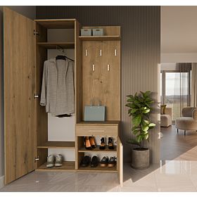 Kleiderschrank DUO EICHE ARTISAN