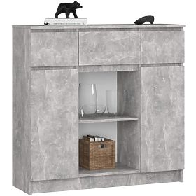 KOMMODE K100 2D 3SZ 1P PK BETON