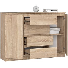 KOMMODE K140 2D 4SZ CLP PK EICHE SONOMA