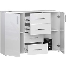 KOMMODE K45 PK WEIß GLANZ