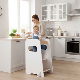 Küchenhelfer Kitchen Helper Montessori verstellbare Plattform für Kinder ECOTOYS, EcoToys