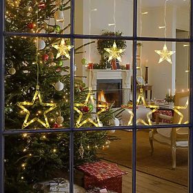 LED Vorhang mit Fernbedienung (CD001-138), Tutumi