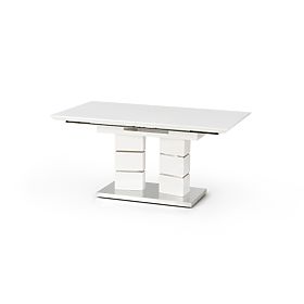 LORD ausziehbarer Tisch weiß (3p=1 Stk.), Halmar
