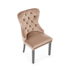 MIYA Stuhl schwarz / Bezug: beige (1p=2Stk)