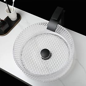 Möbelwaschbecken Rea Cristal Transparent 35, Rea