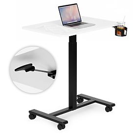 Mobiler, höhenverstellbarer Tisch 70x48 cm Laptop-Tisch einstellbare Höhe 71,5-112 cm ModernHome