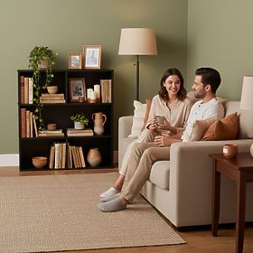Moderner stehender Regal für Wohnzimmer und Schlafzimmer 3 Ebenen schwarz ModernHome, MODERNHOME
