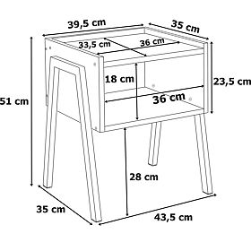Nachttisch SKIVE MODERN OAK