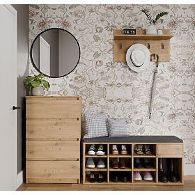 Offener Schuhschrank TALLIN EICHE ARTISAN für den Flur