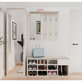 Offenes Schuhregal TALLIN KASCHMIR BEIGE für den Flur