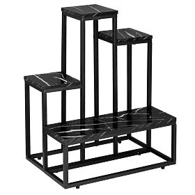 Pflanzenständer ANTIRES schwarzer Marmor