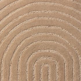 Rechteckiger Teppich Isla, Bögen, getuftet, Wolle, dunkelbeige, Teppichgröße: 190x290, lectus