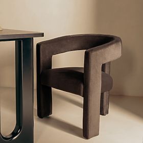 Relax-Sessel Lory schokoladenbraun, Velours