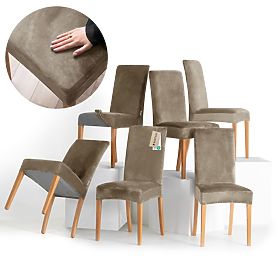 RESTILO Sofabezug SENTO Farbe Beige glatter klassischer Stil