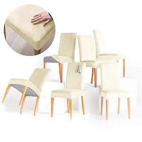 RESTILO Sofabezug SENTO Farbe Creme glatt klassischer Stil