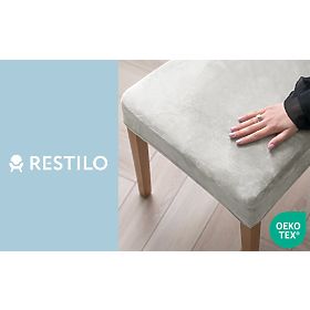RESTILO Stuhlhusse SENTO Farbe Grau Glatt Klassischer Stil