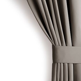 RESTILO Vorhang BLACKOUT Farbe Beige, Halterungsschärpe, klassischer Stil, Band, Material Blackout 1