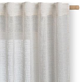 RESTILO Vorhang DRIMAR Farbe Beige moderner Stil Band Material Leinen, Mikrofaser 140x270