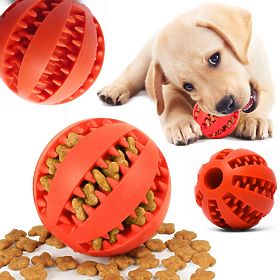Roter Kauspielball für Hunde PJ-090, PuppyJoy
