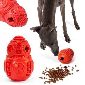 Roter Kauspielzeugball für Hunde PJ-046, PuppyJoy