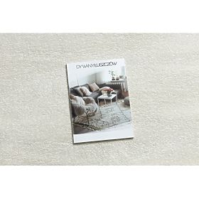 Runder Teppich SOFTY Einheitlich, Einfarbig, Creme