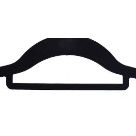 Samt-Kleiderbügel Maxi Set 5 Stück - Schwarz