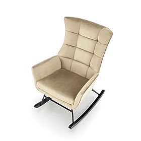 Schaukelstuhl BAZALTO - beige, Halmar