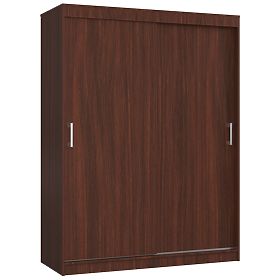 SCHIEBETÜR-SCHRANK 150 cm CLP MONO WENGE