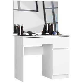 SCHMINKTISCH MIT SPIEGEL CLP P-2/SL 900x600 RECHTS PK WEISS