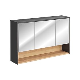 Schrank mit Spiegel 120cm 3 Türen
