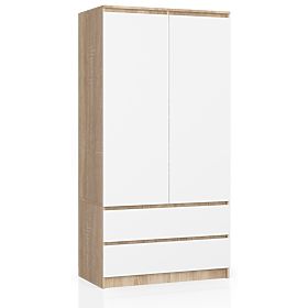 SCHRANK S90 2D 2SZ CLP PK SONOMA / WEISS