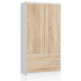SCHRANK S90 2T 2SZ CLP PK WEISS / SONOMA