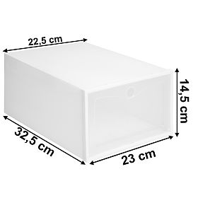 Schuhbox OSLO WEISS Set 10 Stück