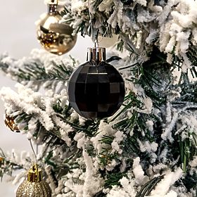 SCHWARZE WEIHNACHTSKUGELN 34 STÜCK SYSD1688-033, Tutumi