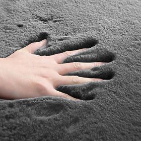 Seidenteppich Rabbit - Dunkelgrau