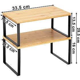 Set aus 2 Bambusregalen GINGER, Halmar