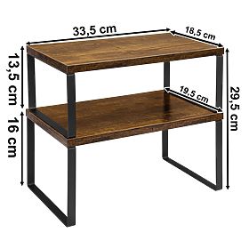 Set aus 2 Bambusregalen GINGER RUSTIC