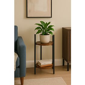 Stehender Blumenständer, Dekoration mit 2 Ebenen im Loft-Stil von ModernHome