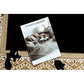 Teppich ALLURE 1965 Rahmen - Strukturell, stilvoll, glamourös Schwarz / Gold