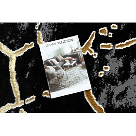 Teppich ALLURE 1967 Marmor - Strukturell, stilvoll, glamourös Schwarz/Gold, F.H.Kabis