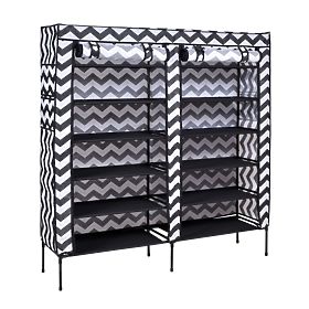 Textilschuhschrank Gabi - Zebra