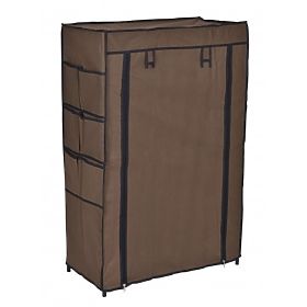 Textilschuhschrank Mona dunkelbraun